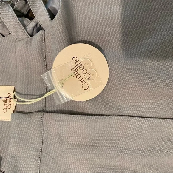 NWT Camila Coelho Cutout Jana Mini Skirt in Grey - Picture 6 of 8